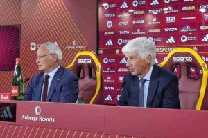 Gasperini e Ranieri in conferenza stampa
