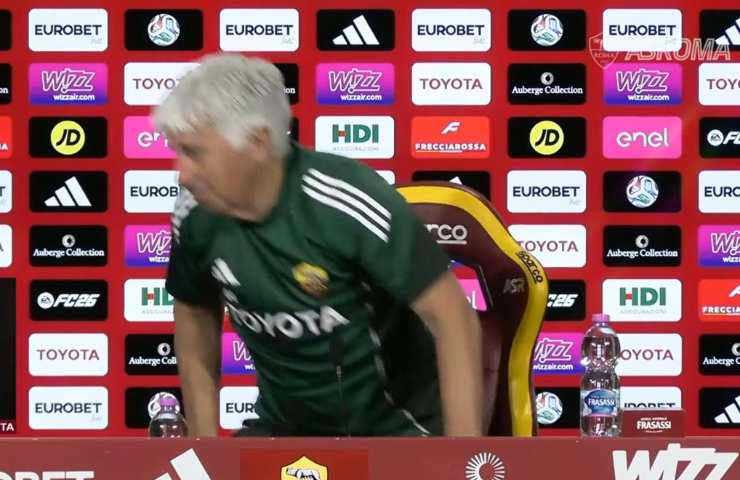 Gasperini lascia la conferenza stampa