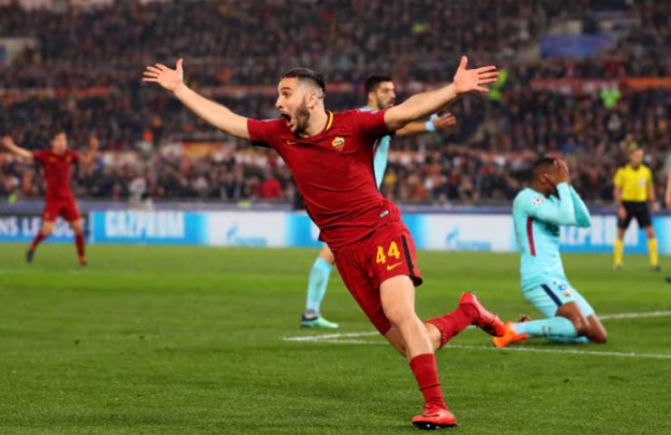 L'esultanza di Kostas Manolas