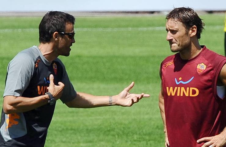 Luis Enrique e Totti