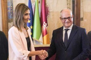 Lucia Bernabé e il Sindaco Gualtieri