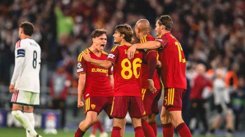 Esultanza Roma (foto asroma.com)