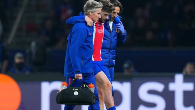 Infortunio Kvaratskhelia (foto Sky Sport)